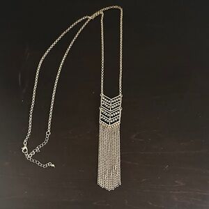 Elegant Gold and Black Necklace
